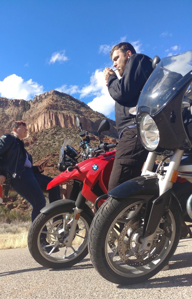 we stop for a smoke break on hwy 4